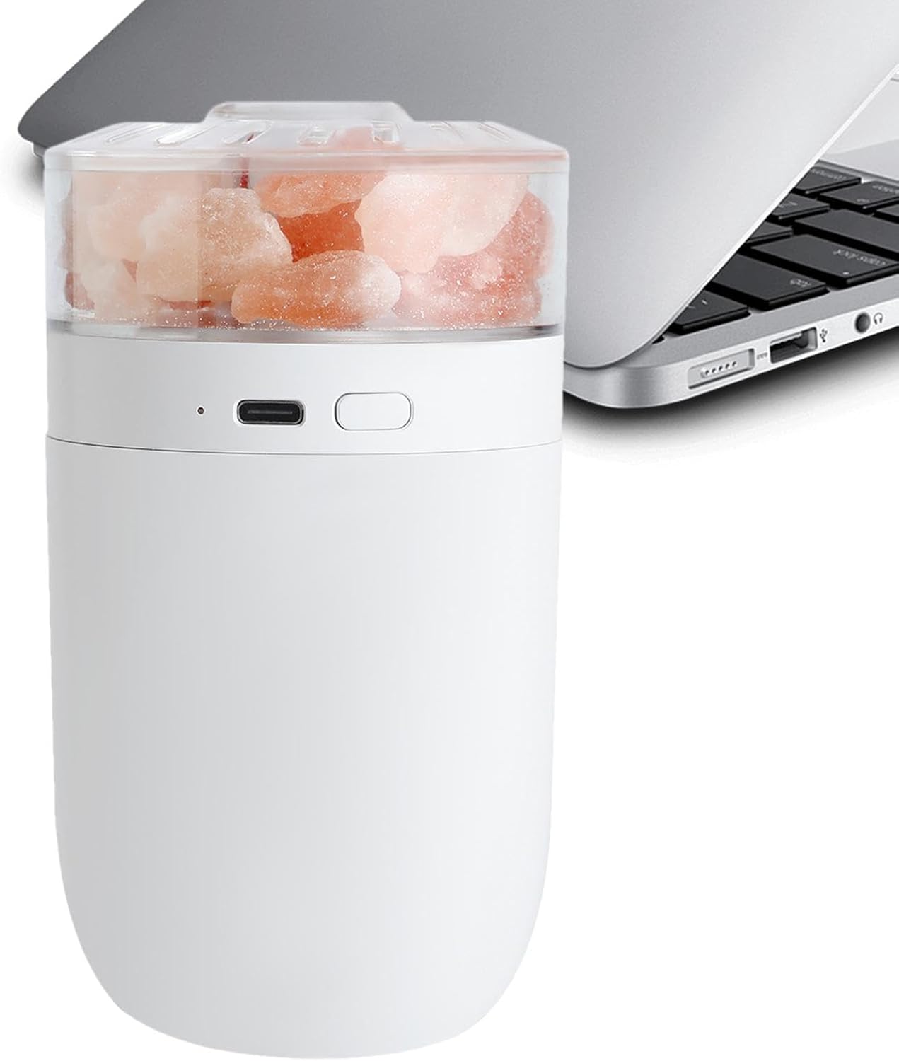 Mały, przenośny nawilżacz powietrza – nawilżacz USB Cool Mist z oświetleniem solnym, lampa solna