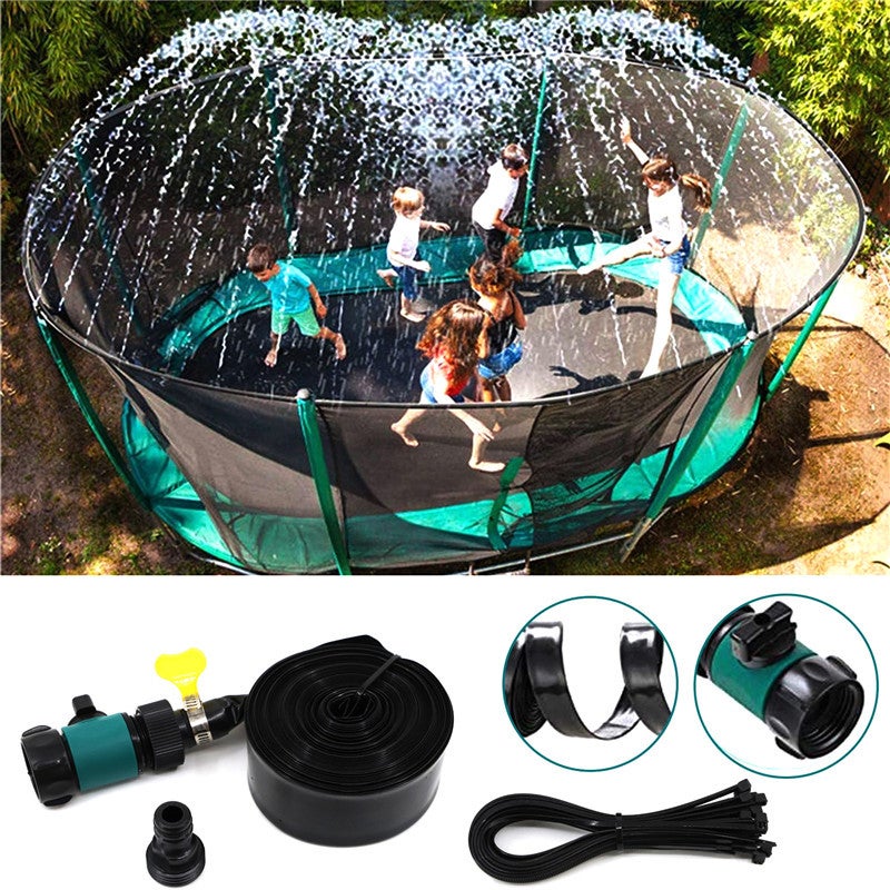 Zraszacz do trampoliny DIY, idealny do zabawy na świeżym powietrzu i ochłody w ogrodzie - 8 m * Niebieski