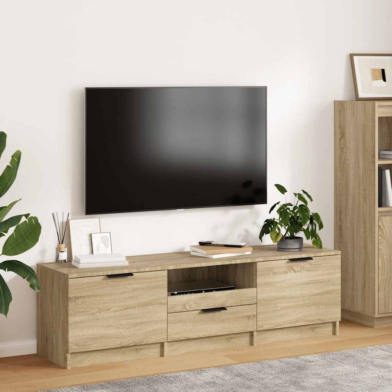 Szafka RTV Sonoma Oak 140x35x40 cm Drewno konstrukcyjne vidaXL