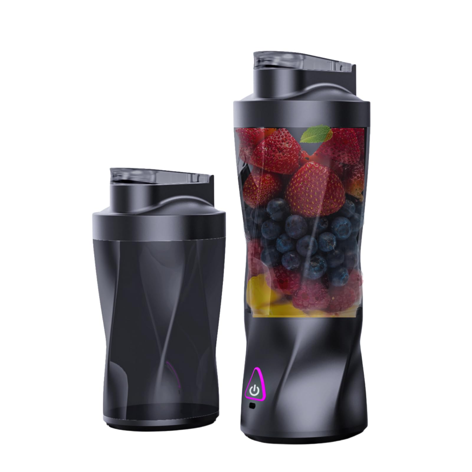 Mocny blender do soków o pojemności 700ml -osobisty blender USB - do przygotowywania koktajli proteinowych -miksowania lodu i mrożonych owoców -czarny