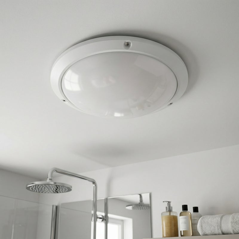 Lampa sufitowa zewnętrzna Lentil biała 1xE27x60W wym:9,3x27x27cm IP54 Rabalux