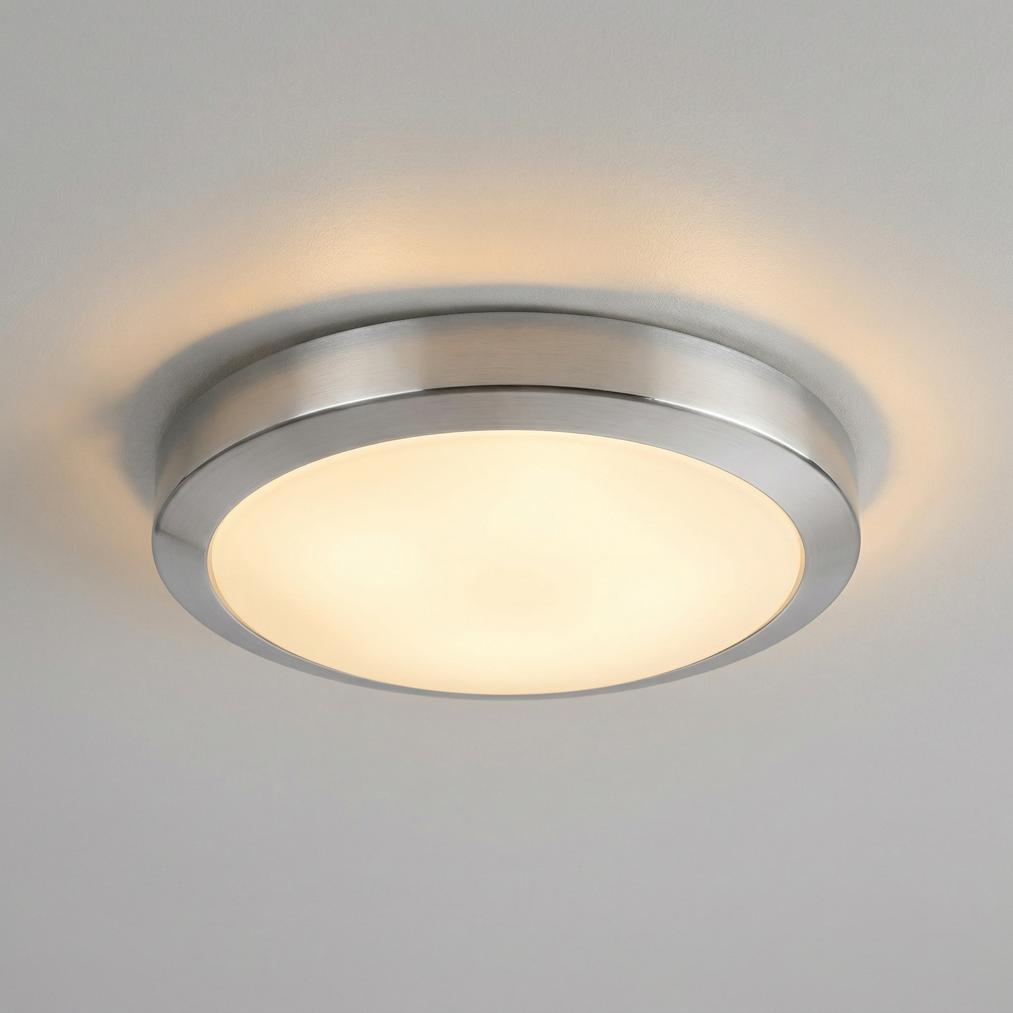 Plafon Klementine chromowany biały 2xE27x40W wym:9,5x30x30cm IP44 Rabalux
