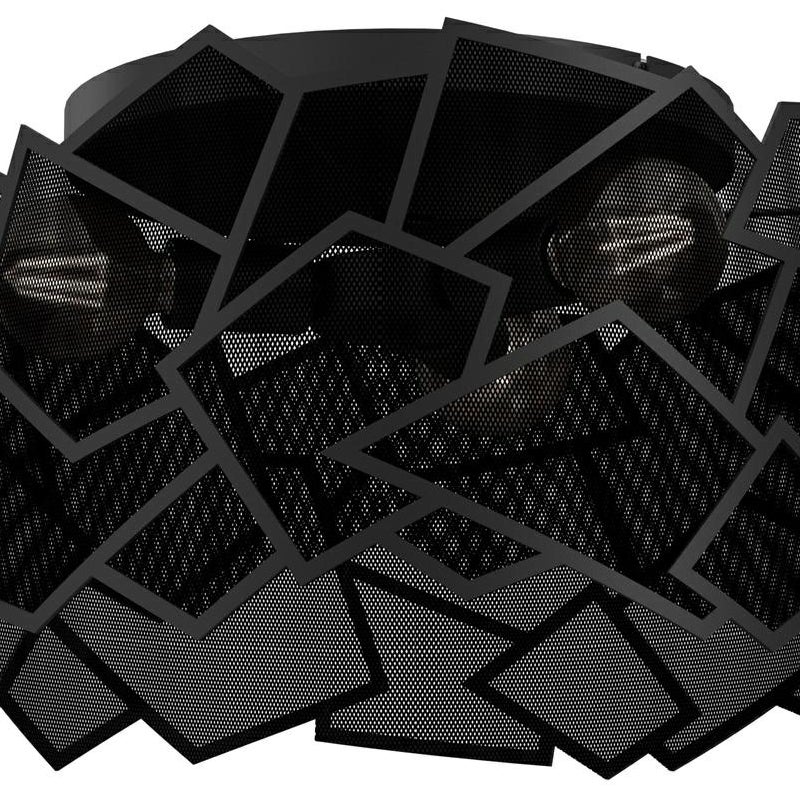 Lampa wisząca Camo czarny mat 3xE27x15W metal wym:26,5x49,5x49,5cm IP20 Luminex