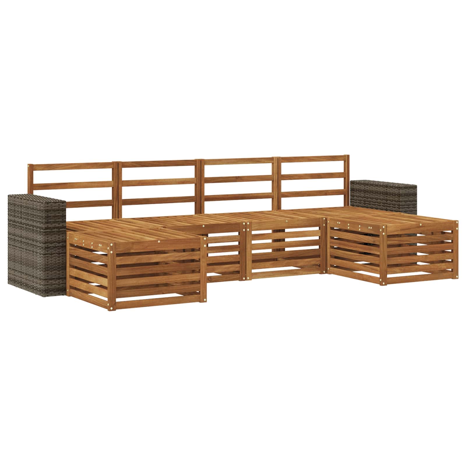 Zestawy sof 6 pcs naturalny Lite Drewno Akacji