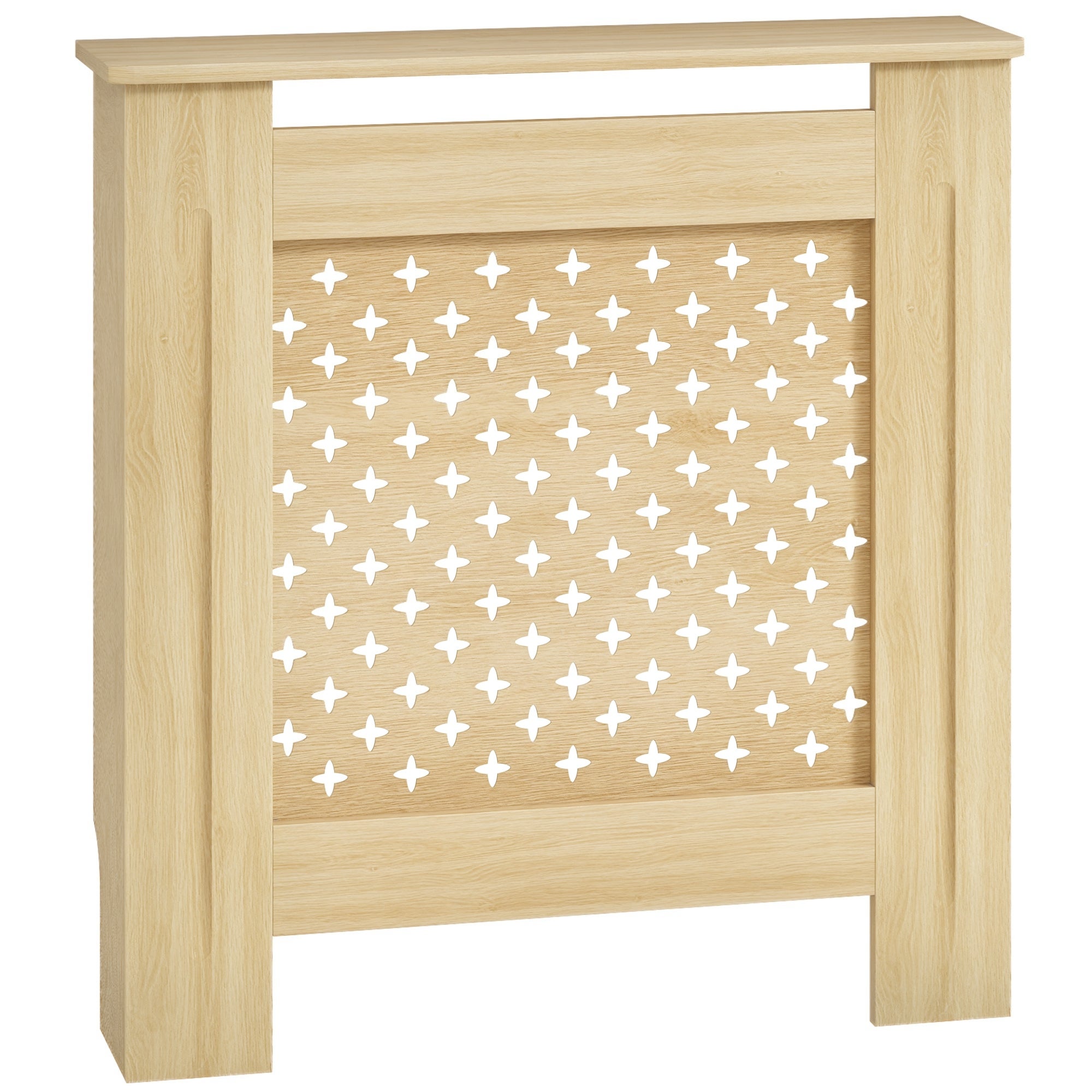 Osłona grzejnika z MDF do salonu sypialni przedpokoju 78x19x82 cm dąb