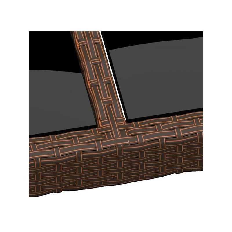 Stół ogrodowy vidaXL Rattan brązowy 200x150x75 cm trwały i elegancki