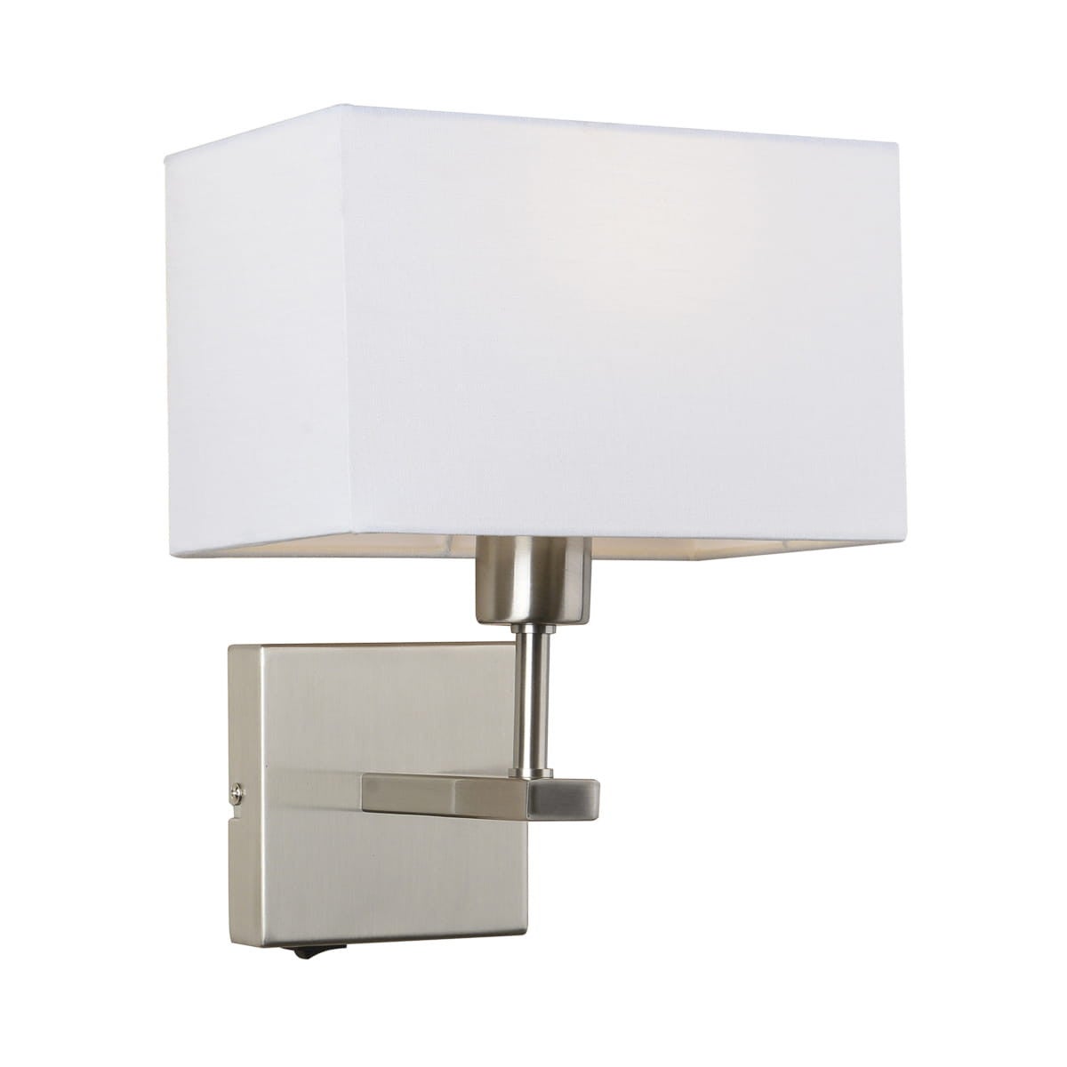 Kinkiet nowoczesny NORTE chromowany biały 1xE27x60W tkanina wym:29x19x19cm IP20 Italux