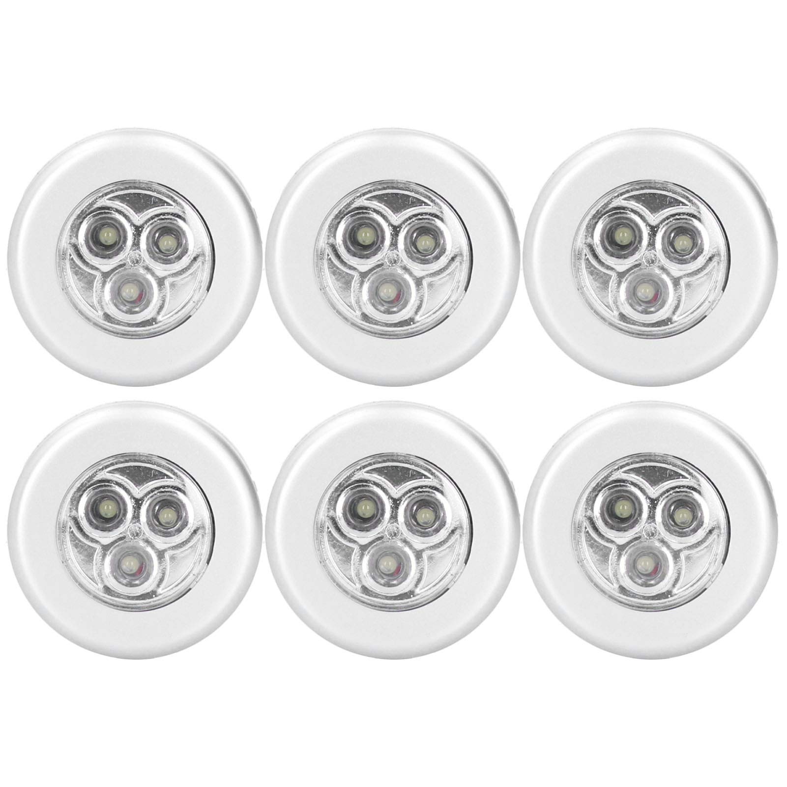 Zestaw 6 lamp LED na zawiasach hydraulicznych do drzwi szafek, sterowanie dotykowe, oświetlenie szafy, meble do wnętrz i