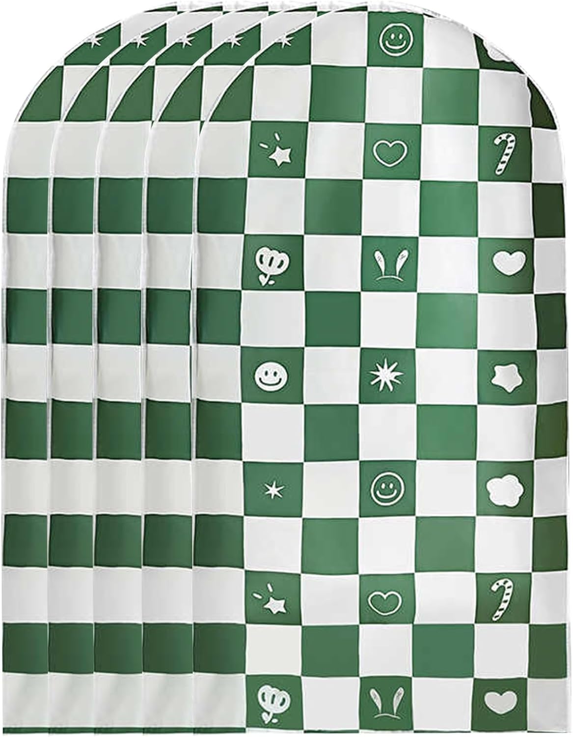 Zestaw 5 toreb na ubrania, wiszące torby na ubrania, odporne na kurz, wiszące torby na ubrania 120*60 cm