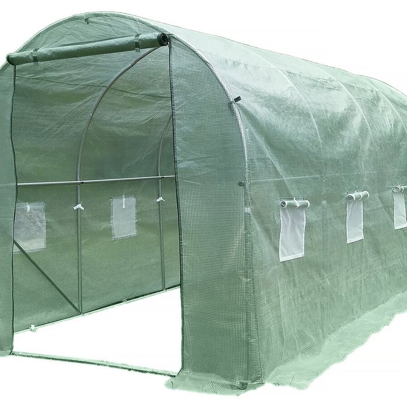 Tunel ogrodowy "Lys" 4,5 x 2 m - szklarnia - 9 m² - 130 g - zielony