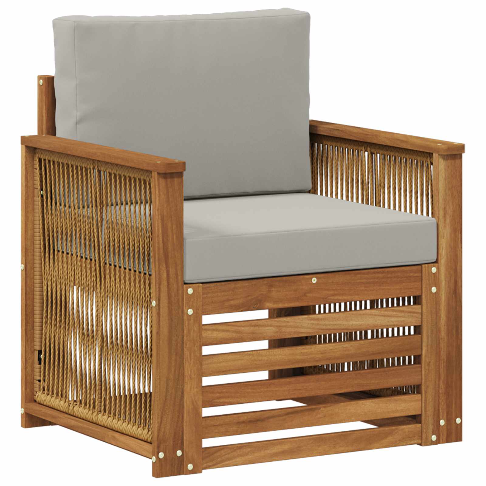 Środkowa sofa ogrodowa naturalny