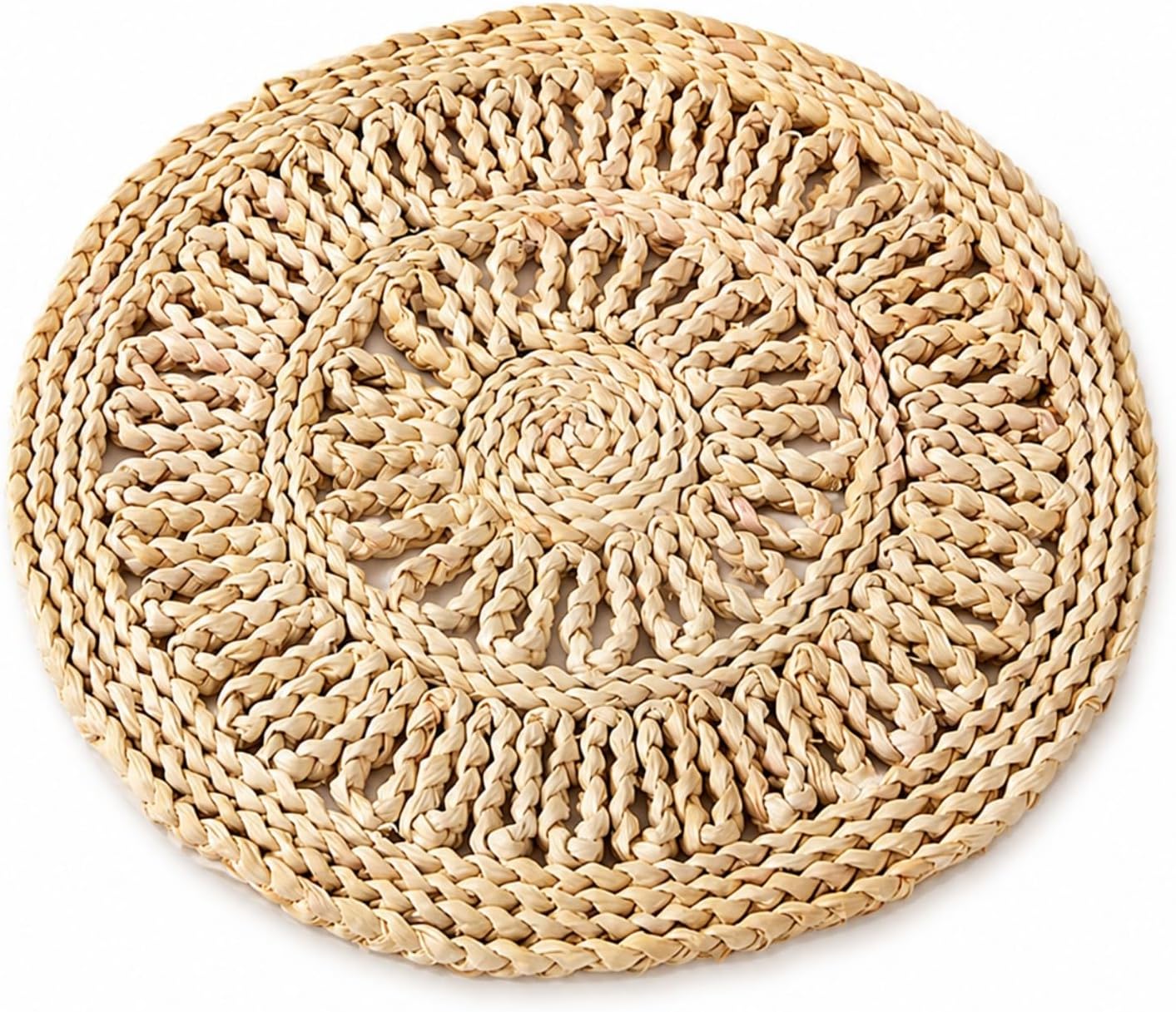 Te odporne na ciepło i izolujące podkładki (średnica 30 cm, 2 sztuki) idealnie nadają się do stosowania na blatach kuchennych.