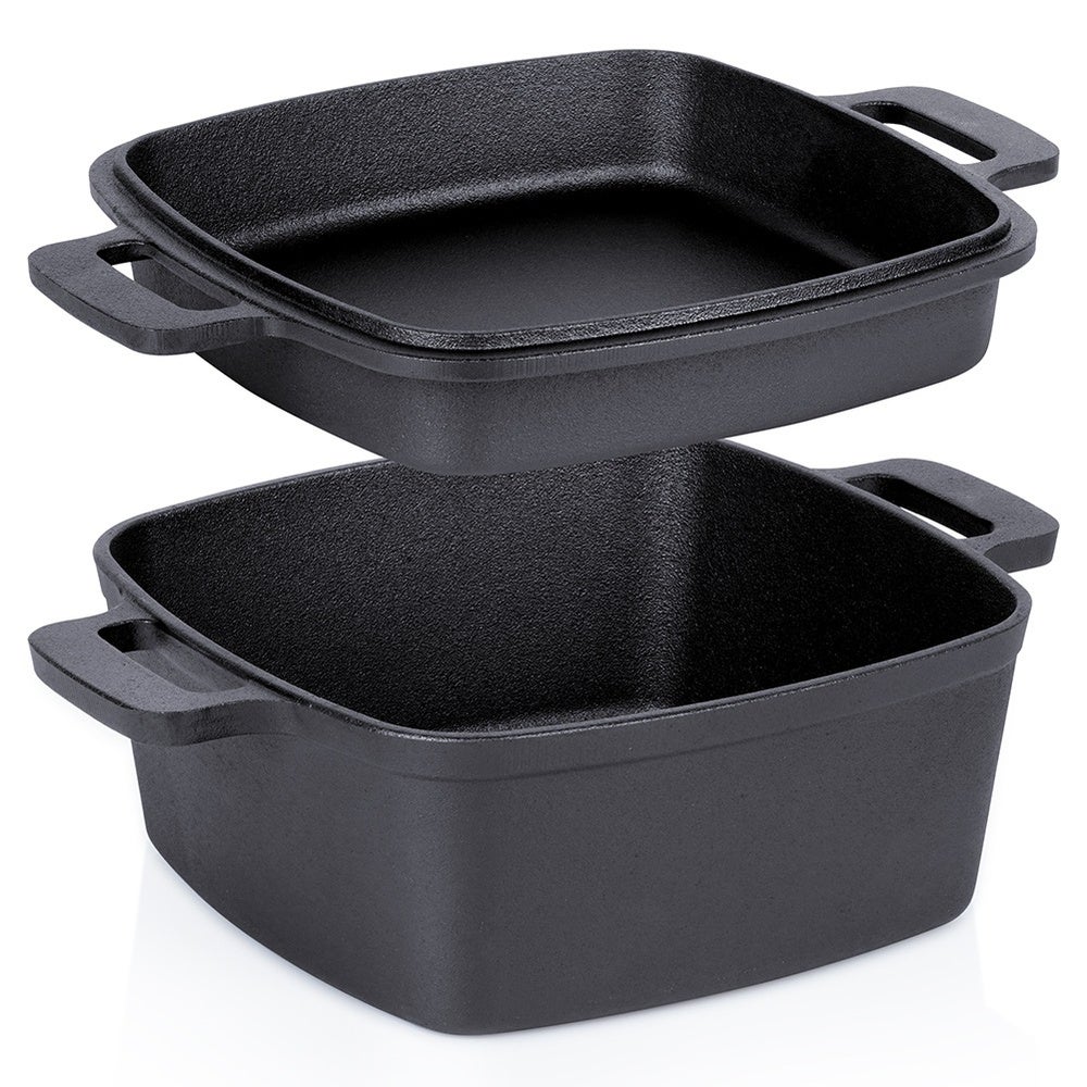 Garnek z pokrywką żeliwny 2w1 CAST LINE 25 cm, 4,5 l / 1,8 l