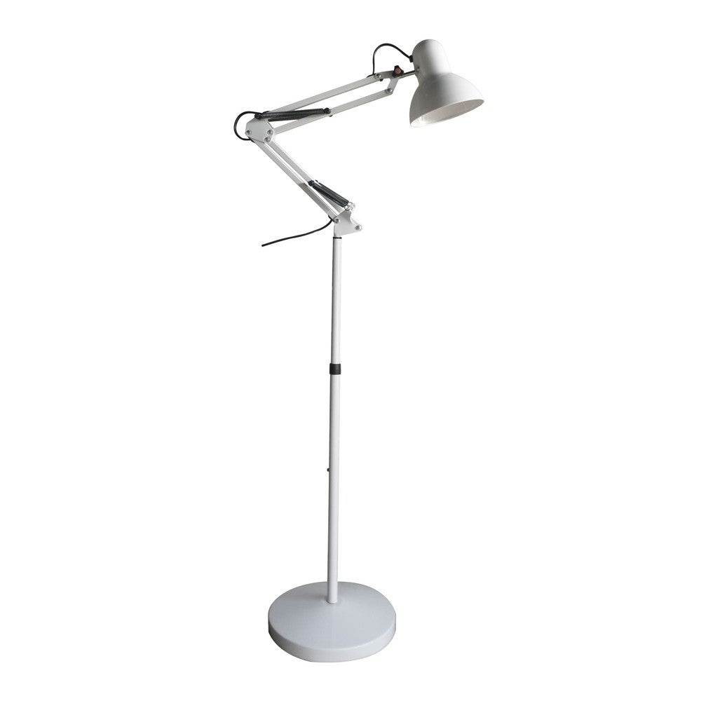 Avati przegubowa lampa podłogowa z białą metalową strukturą ø28,5cm 1xE27