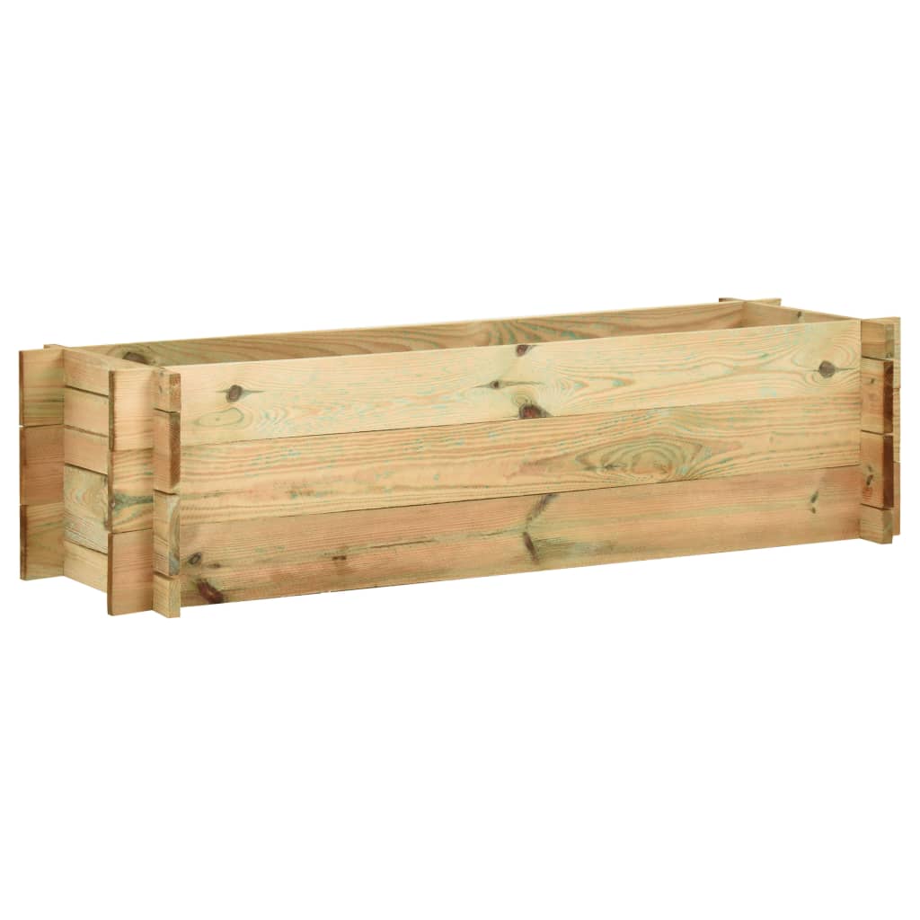 vidaXL Skrzynia ogrodowa, impregnowane drewno sosnowe, 120 cm