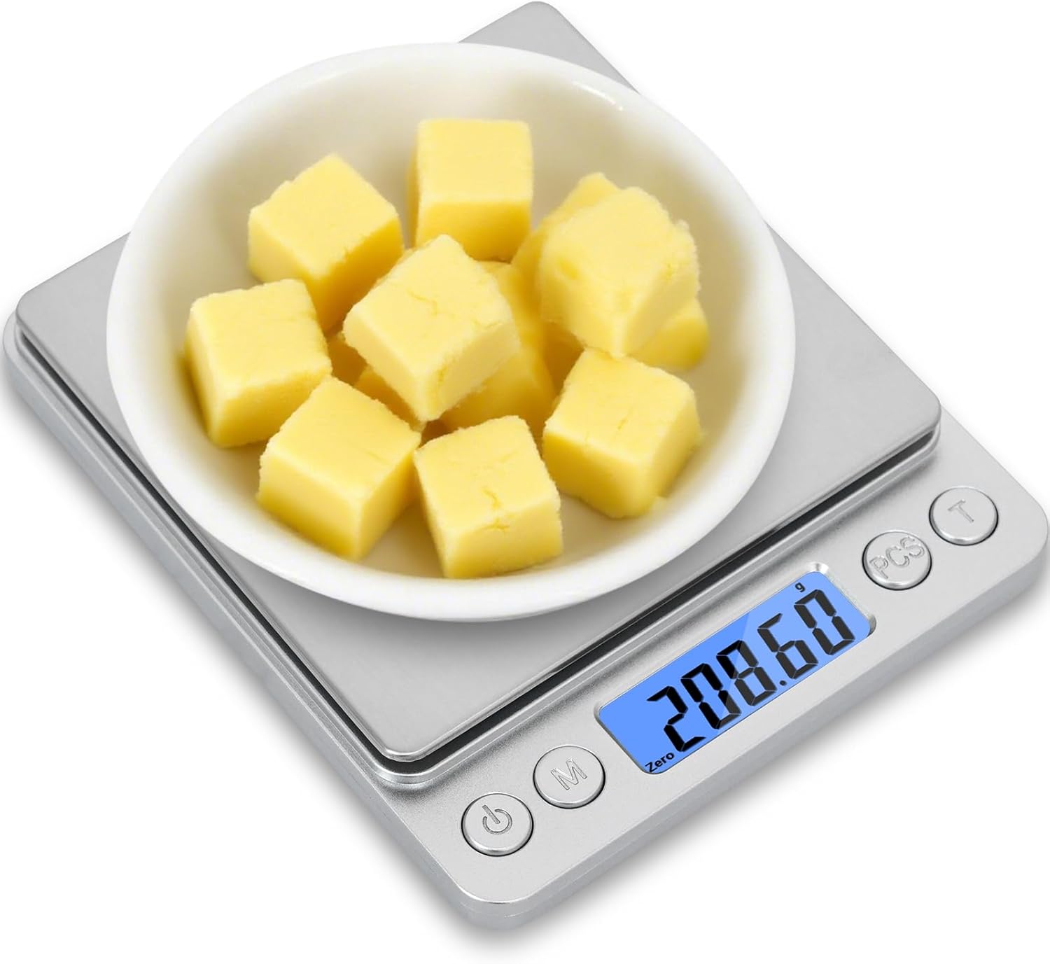 Waga precyzyjna 500 g x 0,01 g – idealna do ważenia biżuterii, w kuchni, pieczeniu itp. – 1 szt.