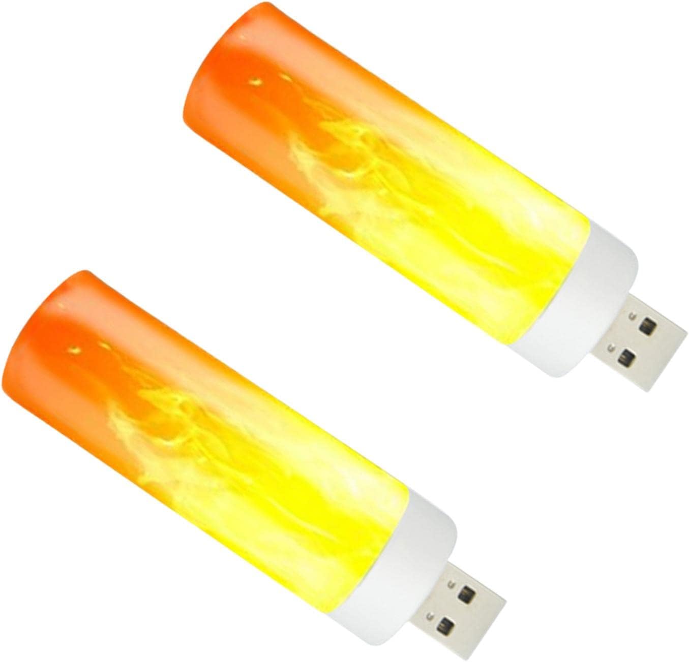 Żarówki LED z efektem płomienia – ładowane przez USB – energooszczędne – wodoodporne, dekoracyjne oświetlenie LED do domu, na imprezy i do ogrodu
