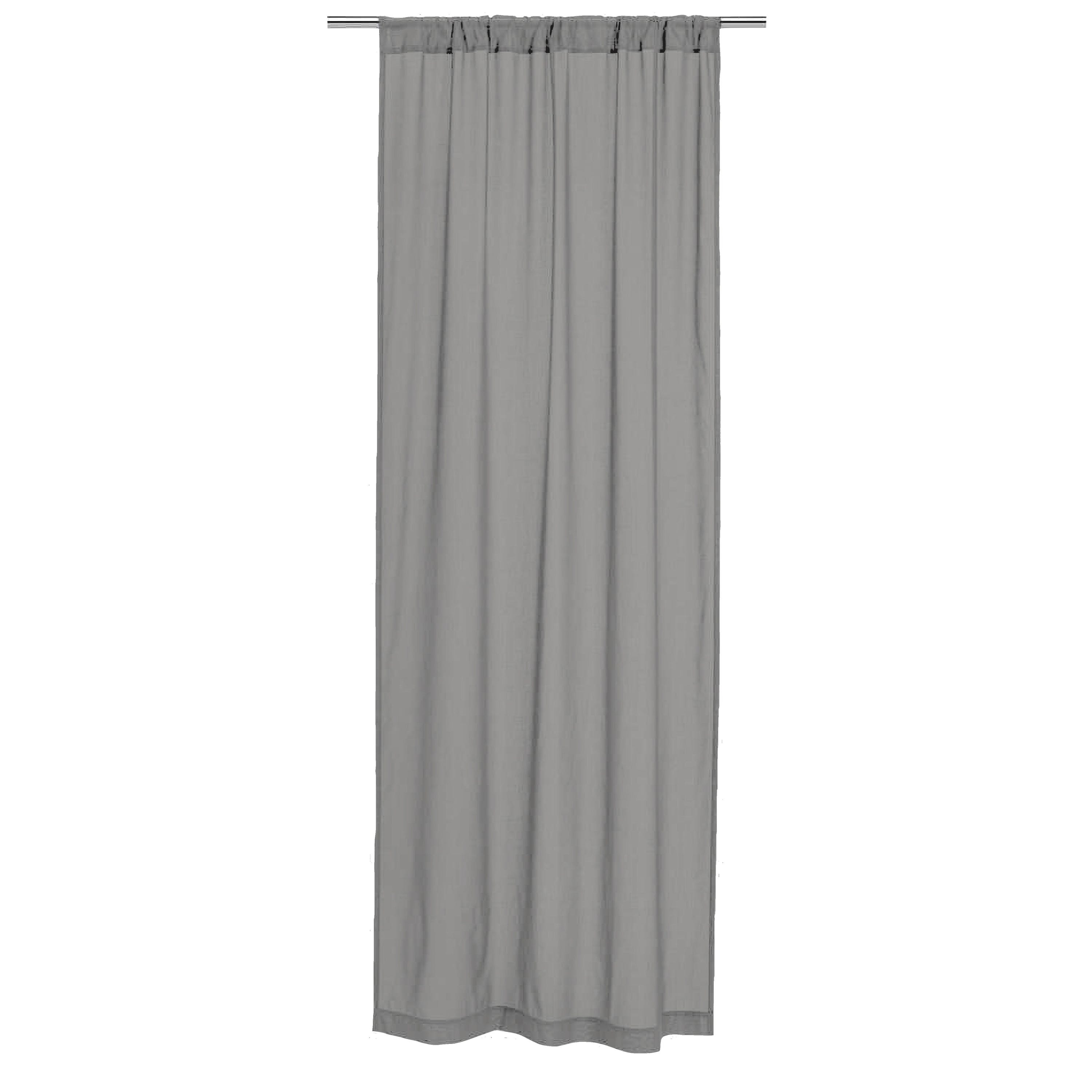 Zasłona zaciemniająca AYDEN - szer. 200 x wys. 270 cm - Tkanina z mieszanki lnu i poliestru - Taupe - INSPIRE