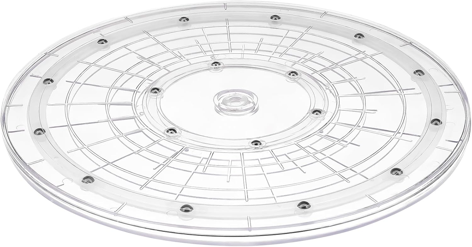 Akrylowa Lazy Susan Obrotowy Talerz 30 cm Organizer Obrotnica Podstawa Ekspozycyjna Kuchnia Przyprawy Półka na Tort