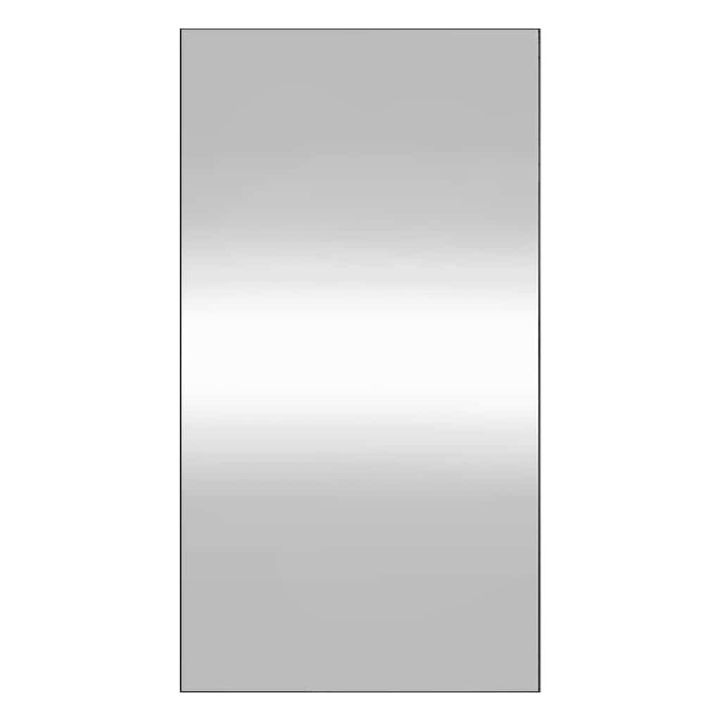Lustro Ścienne Prostokątne 50x100 cm Srebrne do Sypialni