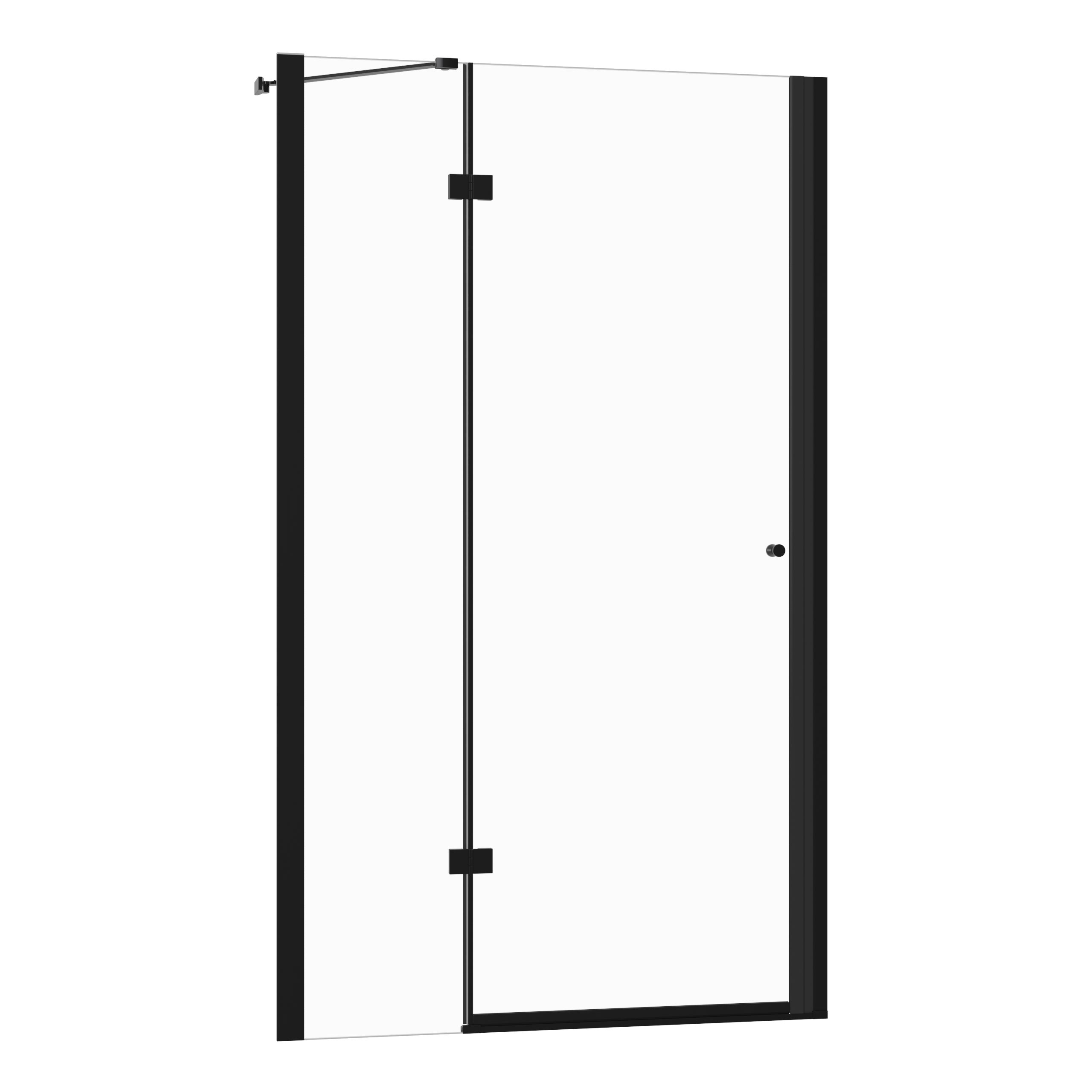 Drzwi prysznicowe uchylne ISALO SEVANTE 90 cm czarne 1 szt.