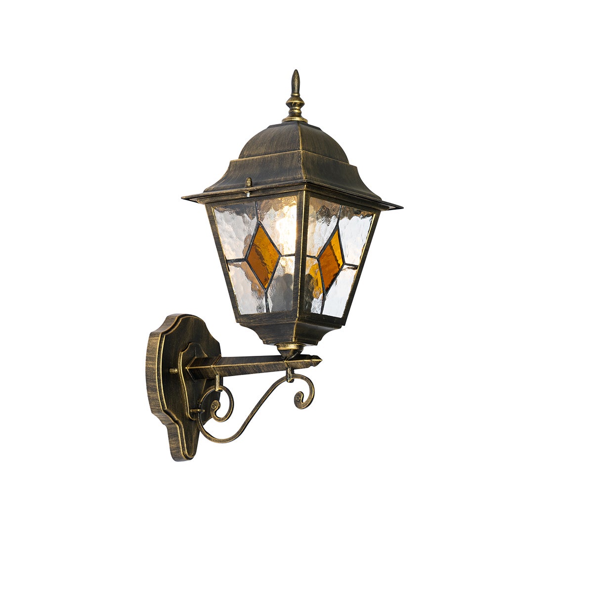 Qazqa classic-antique latarnia zewnętrzna do ogród - Antigua - gold, max. 15w, kompatybilny z żarówką LED, e27, 44cm, IP44