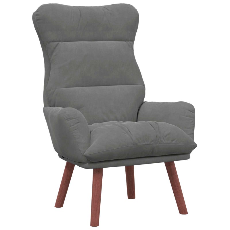 fotel Ciemnoszary 69 x 74 x 93 cm Aksamit