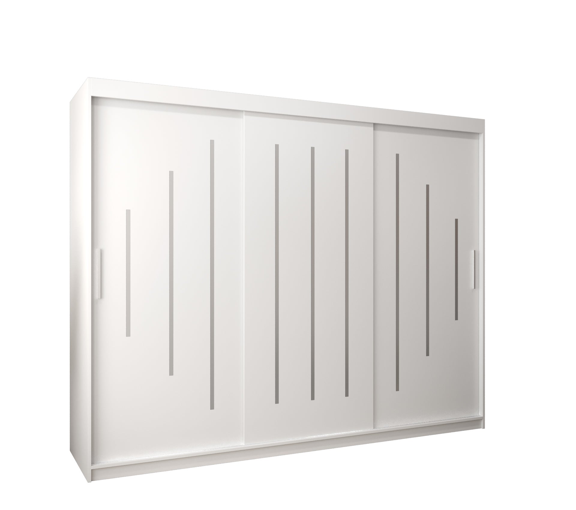 Szafa przesuwna garderoba York 250 x 62 x 200 cm Biały - Abiks Meble