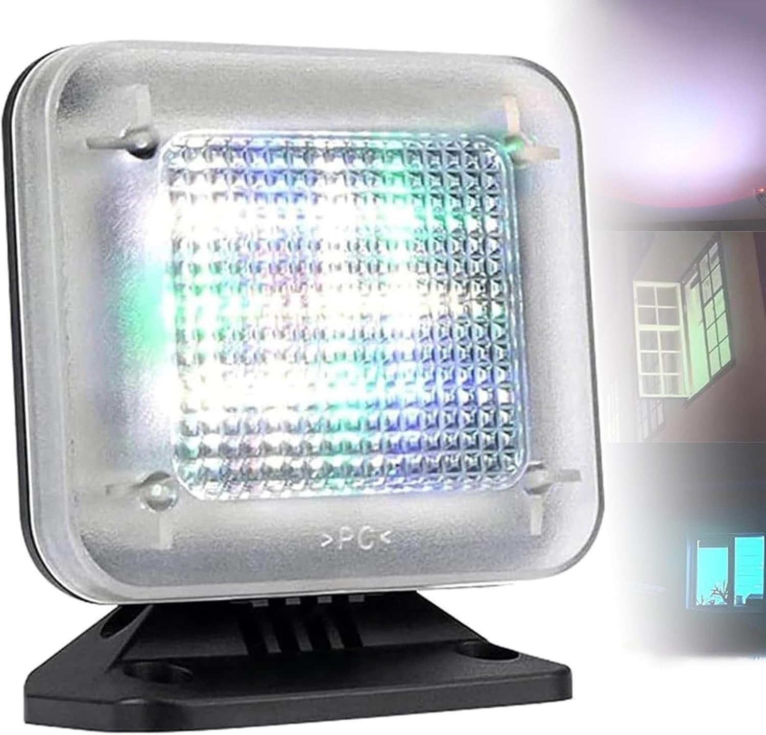 Symulator telewizora LED - lampa antywłamaniowa z czujnikiem czasowym - światło odstraszające w nocy dla bezpieczeństwa domu