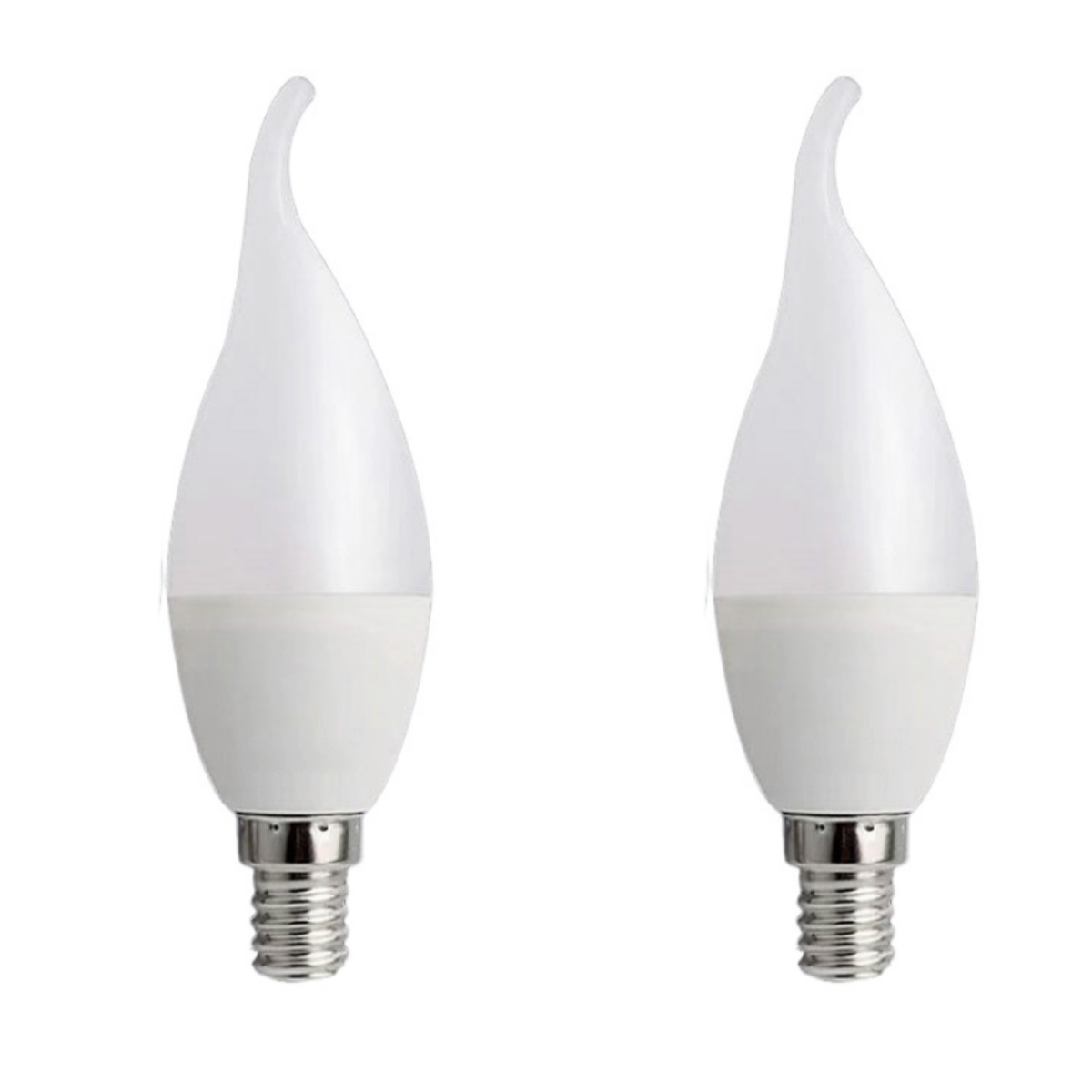 Żarówki LED, E14-【220-230V】C37 z uchwytem【9W】3000K, ciepłe światło, żarówki energooszczędne, żarówki uniwersalne (2 sztuki)