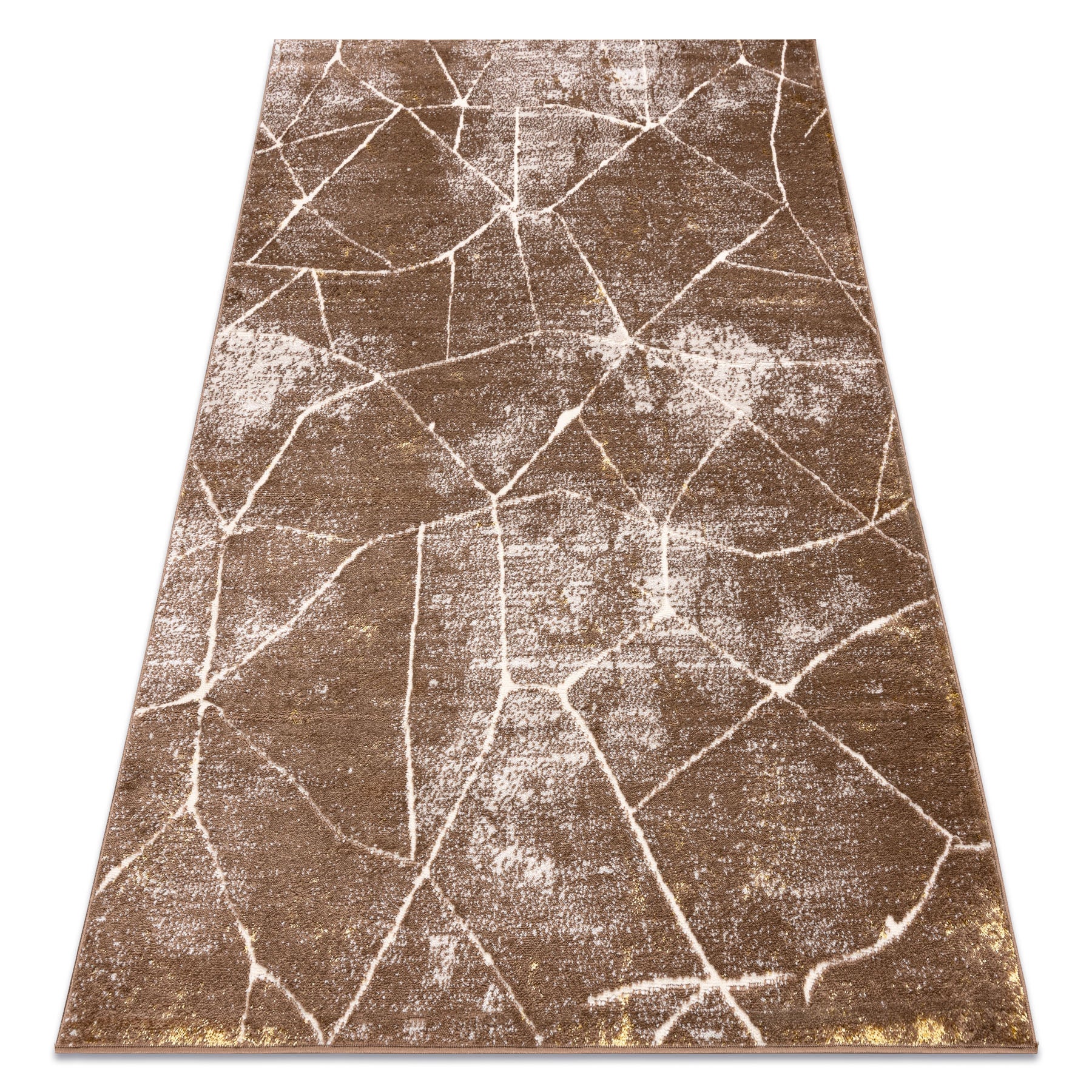 Dywan MEFE nowoczesny 2783 Marmur - Strukturalny, dwa poziomy runa ciemny beż 120x170 cm