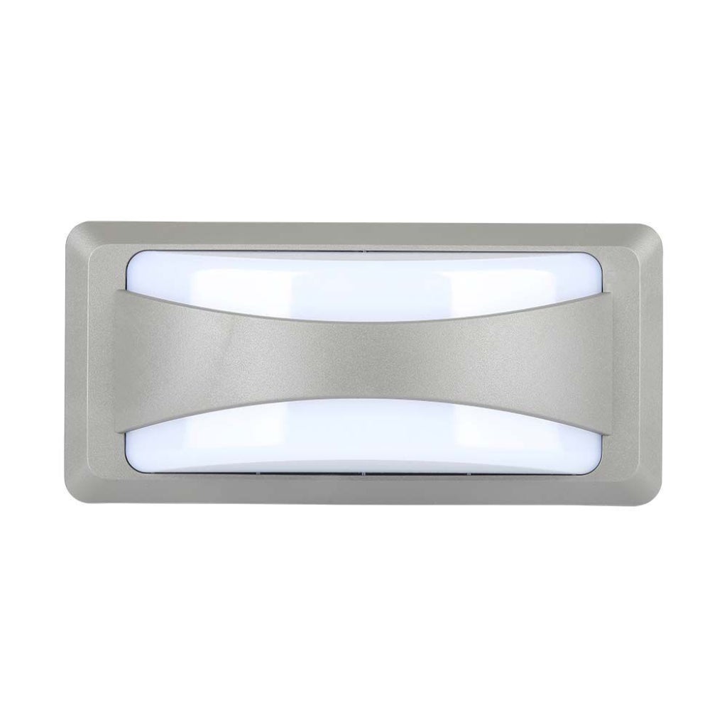 Kinkiet zewnętrzny VT-8058 LED 12W Neutralna biel 1160lm szary wym:23x11x7,6cm IP65 V-TAC