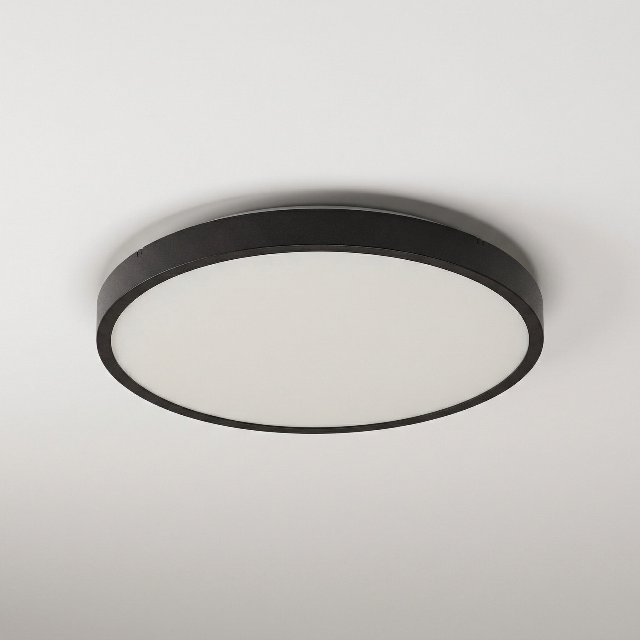 Plafon Alenzo okrągły czarno-biały LED 24W 3000/4000/6000K 1500lm wym: 6,5 x 35,5 cm IP44 tworzywo sztuczne Rabalux