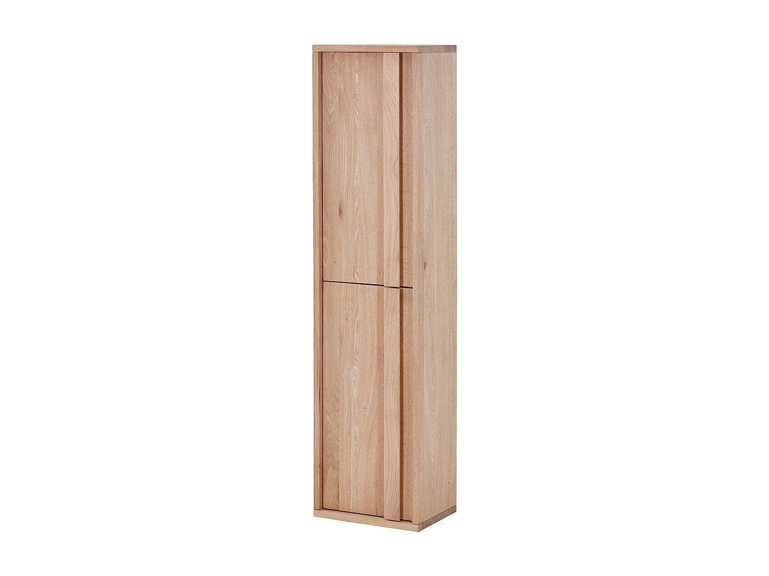Kolumna łazienkowa podwieszana z litego dębu - Jasny naturalny - W140 cm - SARLO