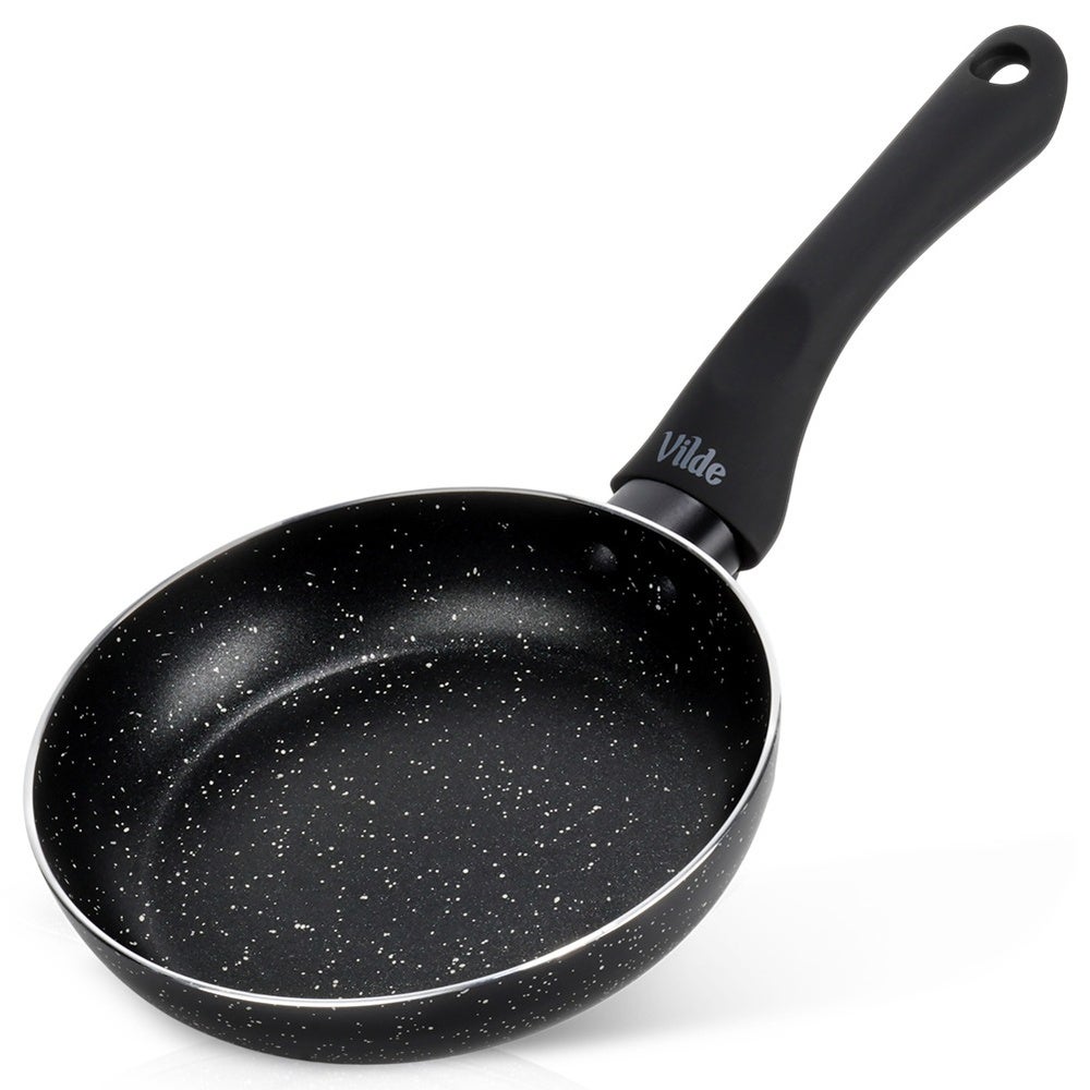 Patelnia granitowa BLACK LINE 16 cm