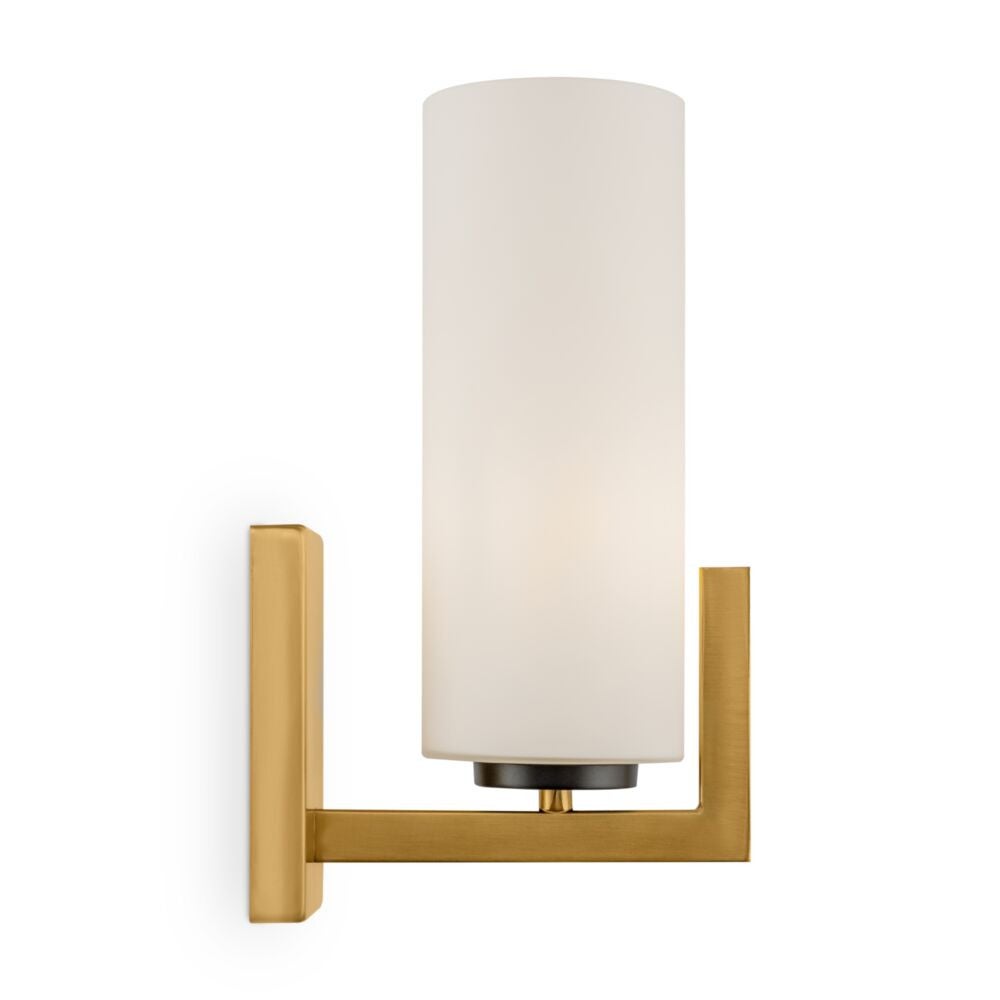 Lampa ścienna mosiężna, szklana tuba Fortano Maytoni MOD089WL-01BS