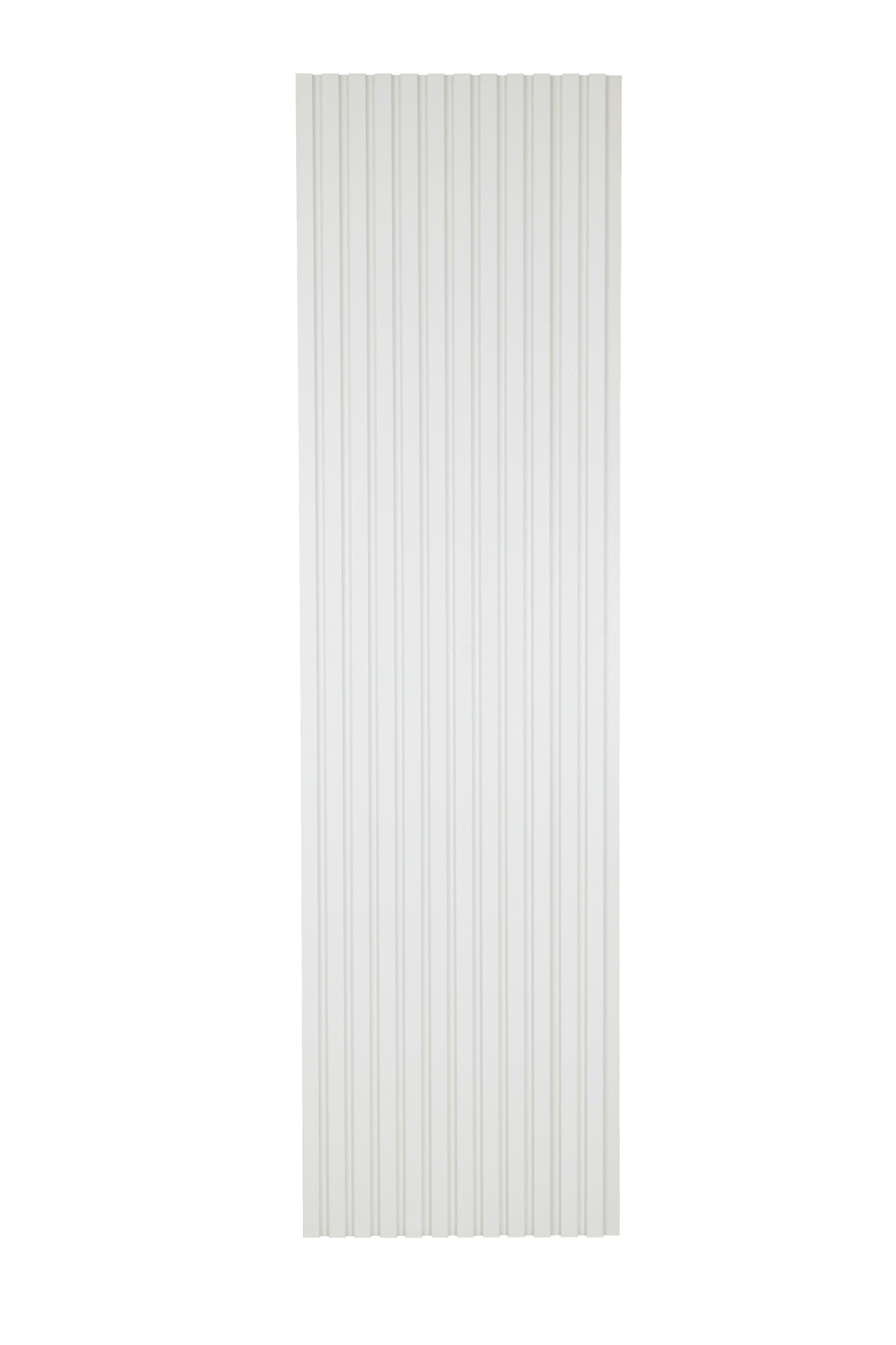 Lamele Ścienne Białe na Białej Płycie SunWood 275x55cm Panel Dekoracyjny 1 szt.