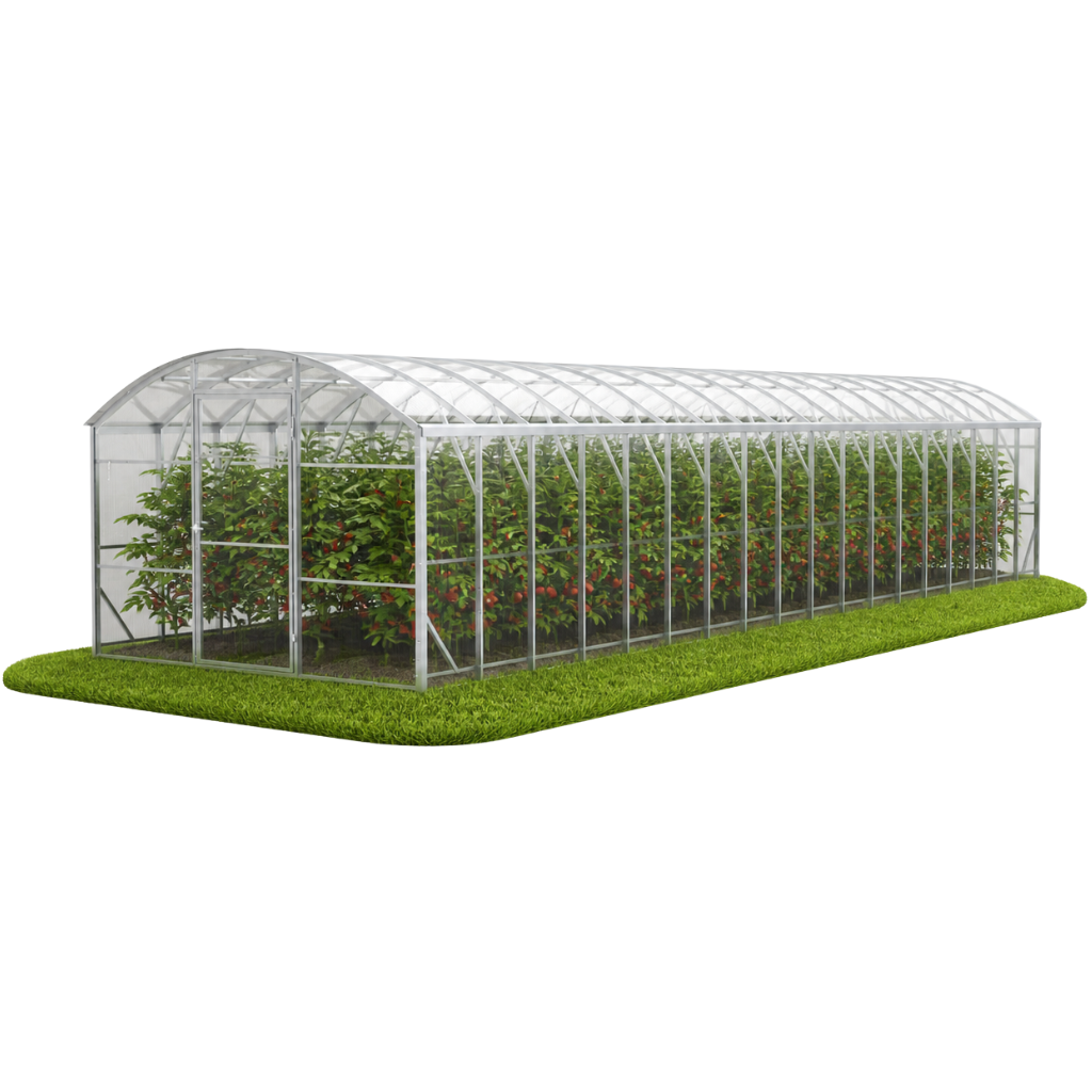 Szklarnia z poliwęglanu POLKA 3x12 m 6 mm profile 40x20 mm e-szklarnia.pl - Szklarnia ogrodowa