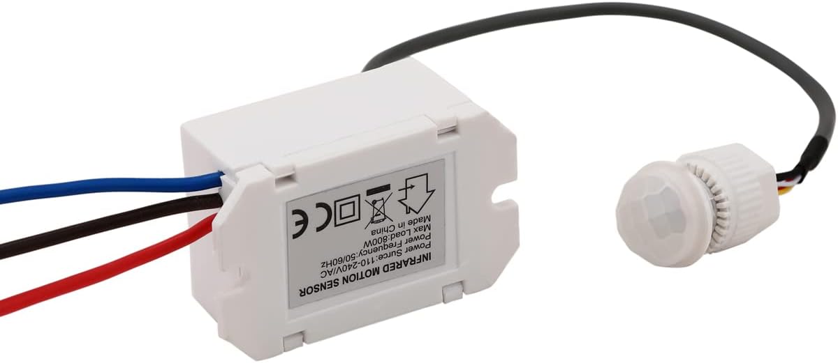 Miniaturowy czujnik ruchu na podczerwień 220 V - czujnik 360°, idealny do instalacji wewnątrz pomieszczeń