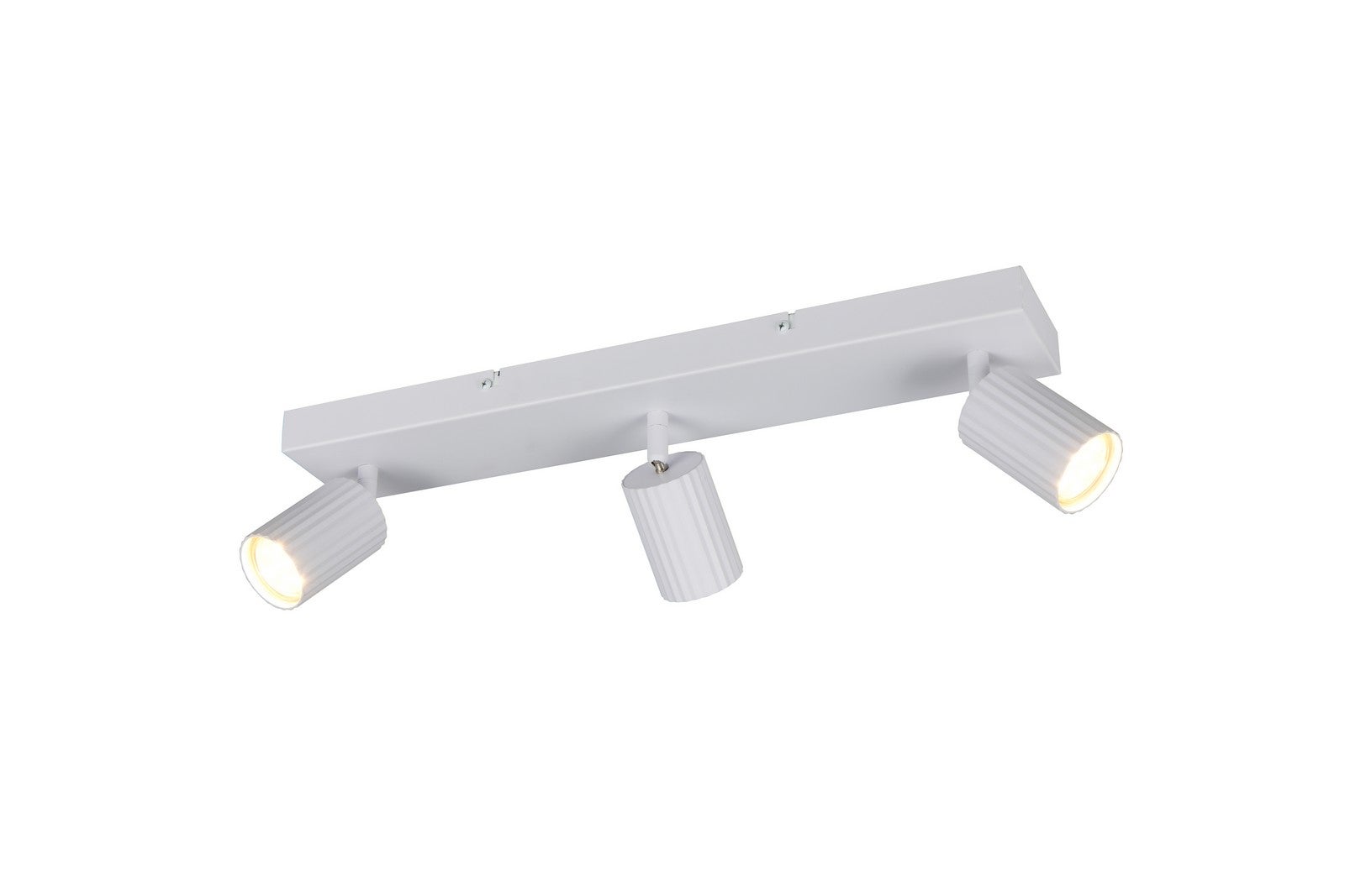 Reflektor potrójny ryflowane klosze SOKA biały 3xGU10x10W metal wym:14,5x50x9cm IP20 Trio
