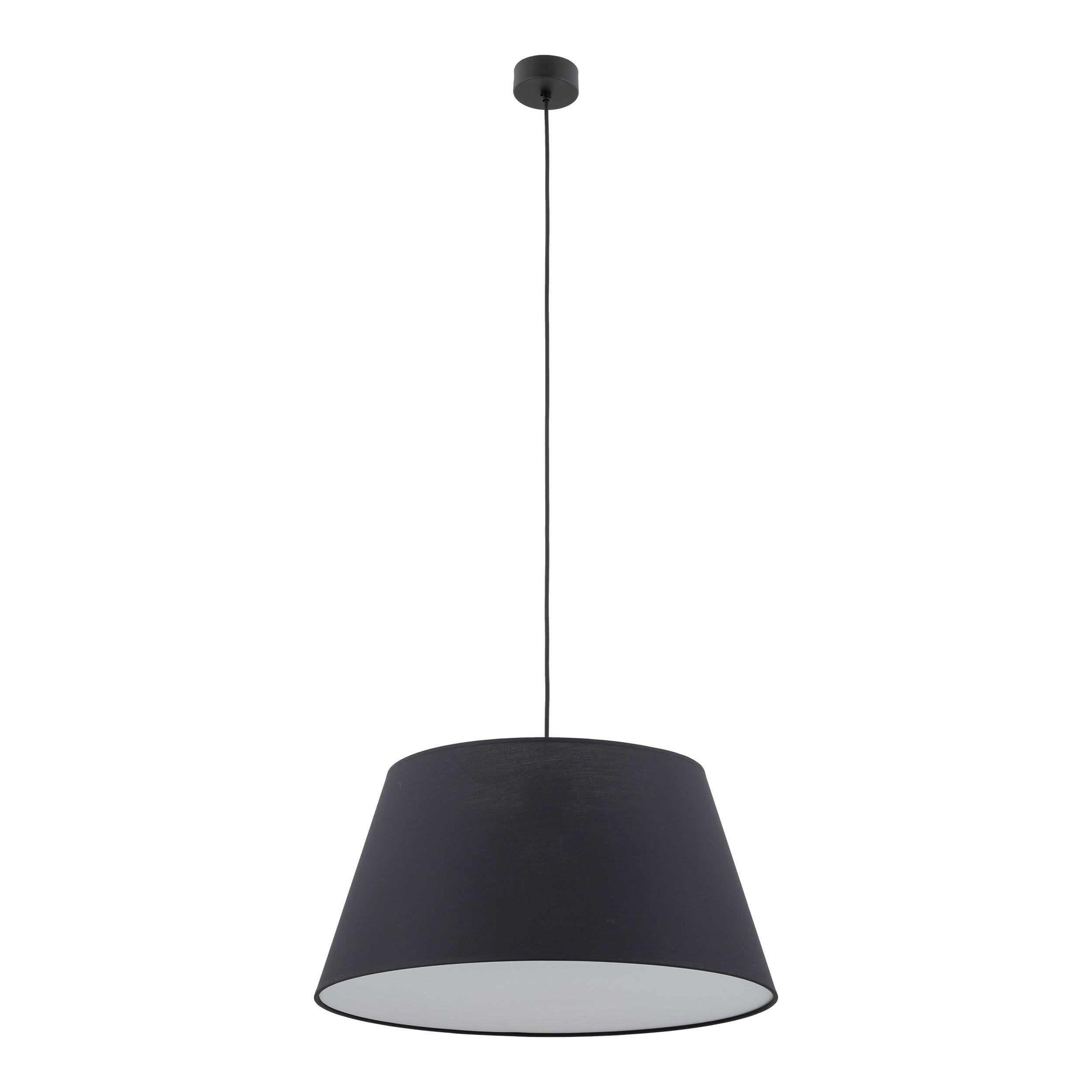 Lampa sufitowa TK Lighting FORMO czarna tkanina 1xE27 50x50x165 cm 1 szt.