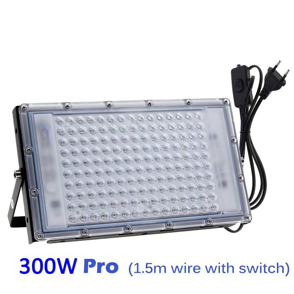 Projektor UV LED 300W IP65 Wodoodporny – Mocne światło czarne na imprezy, do akwarium, do farb fluorescencyjnych