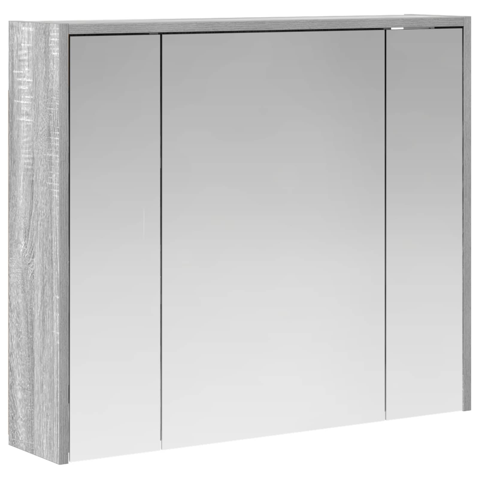 Szafka z lustrem do łazienki Szary Sonoma 73,5 x 16 x 62,5 cm
