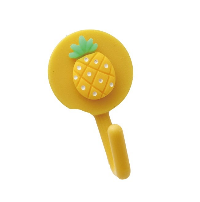 Ananas Zestaw sztuk uroczych haczyków samoprzylepnych haczyki ścienne w kształcie zwierząt kwiatów i owoców na szlafrok płaszcz ręcznik kapelusz