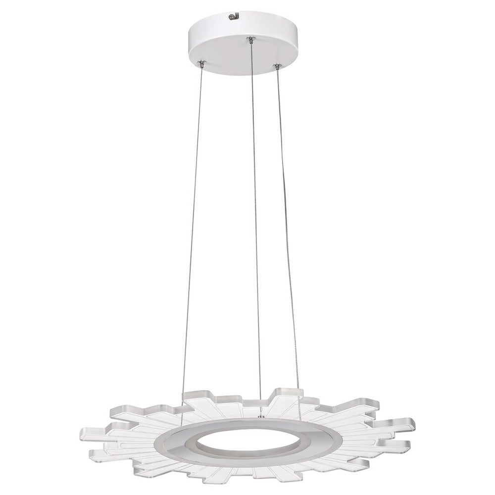 Lampa wisząca Felicity LED 30W Neutralna biel 2560lm biało-przezroczysta wym: 146,5 x 45 x 45 cm Rabalux