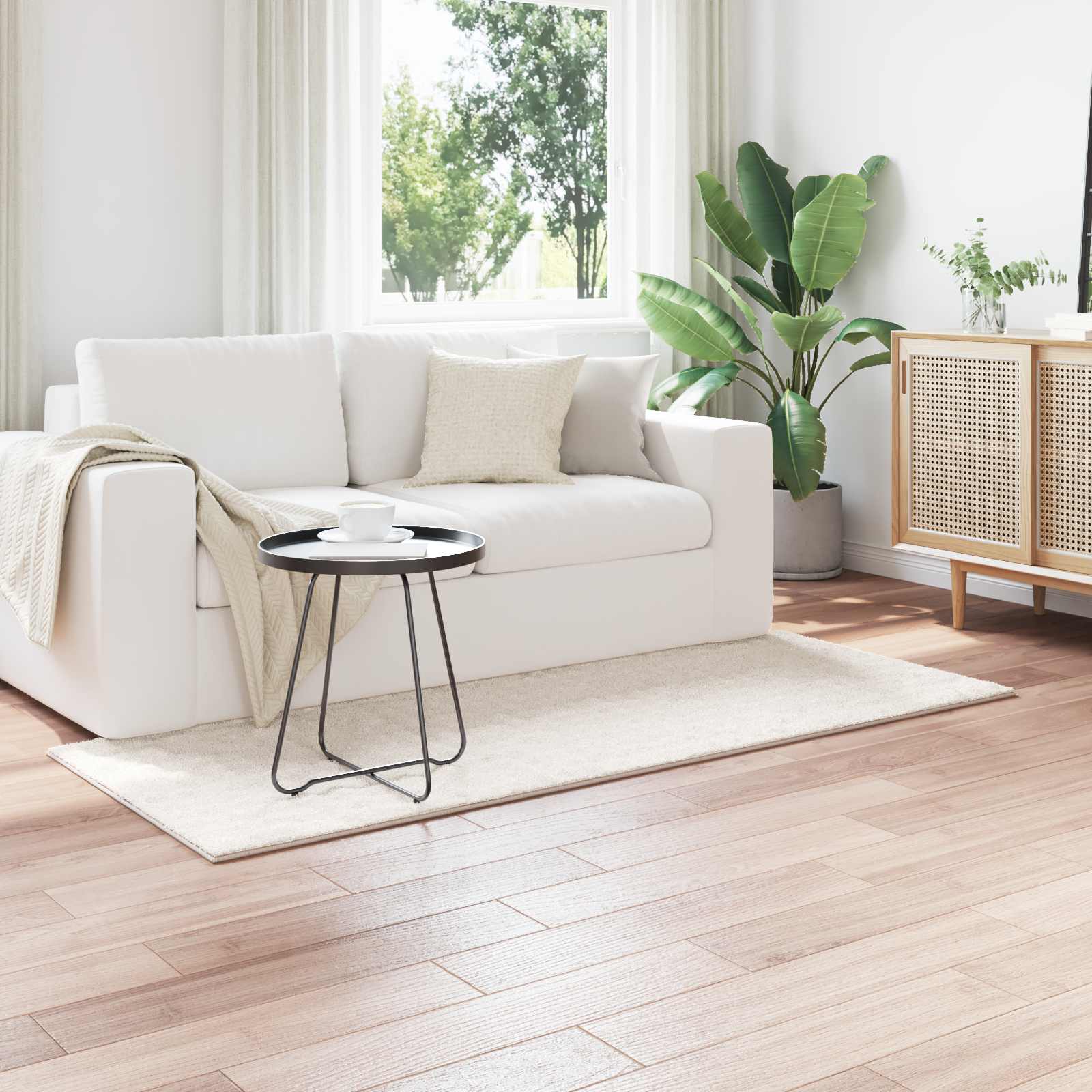 Dywany pokojowe Prostokątny SIROLO kremowy 200 x 80 cm vidaXL