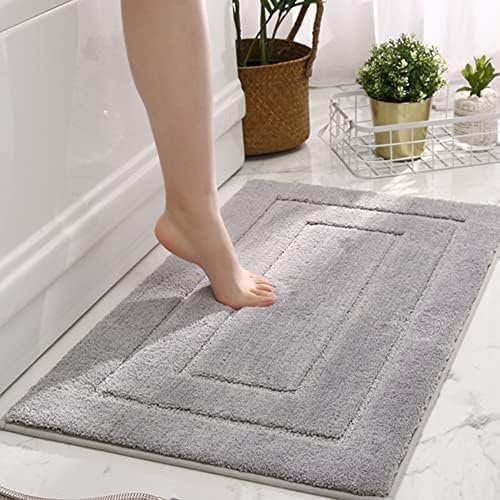 Mata antypoślizgowa, miękka, chłonna, nadająca się do prania w pralce, odpowiednia do łazienki i pod prysznic, 40*60 cm, szara