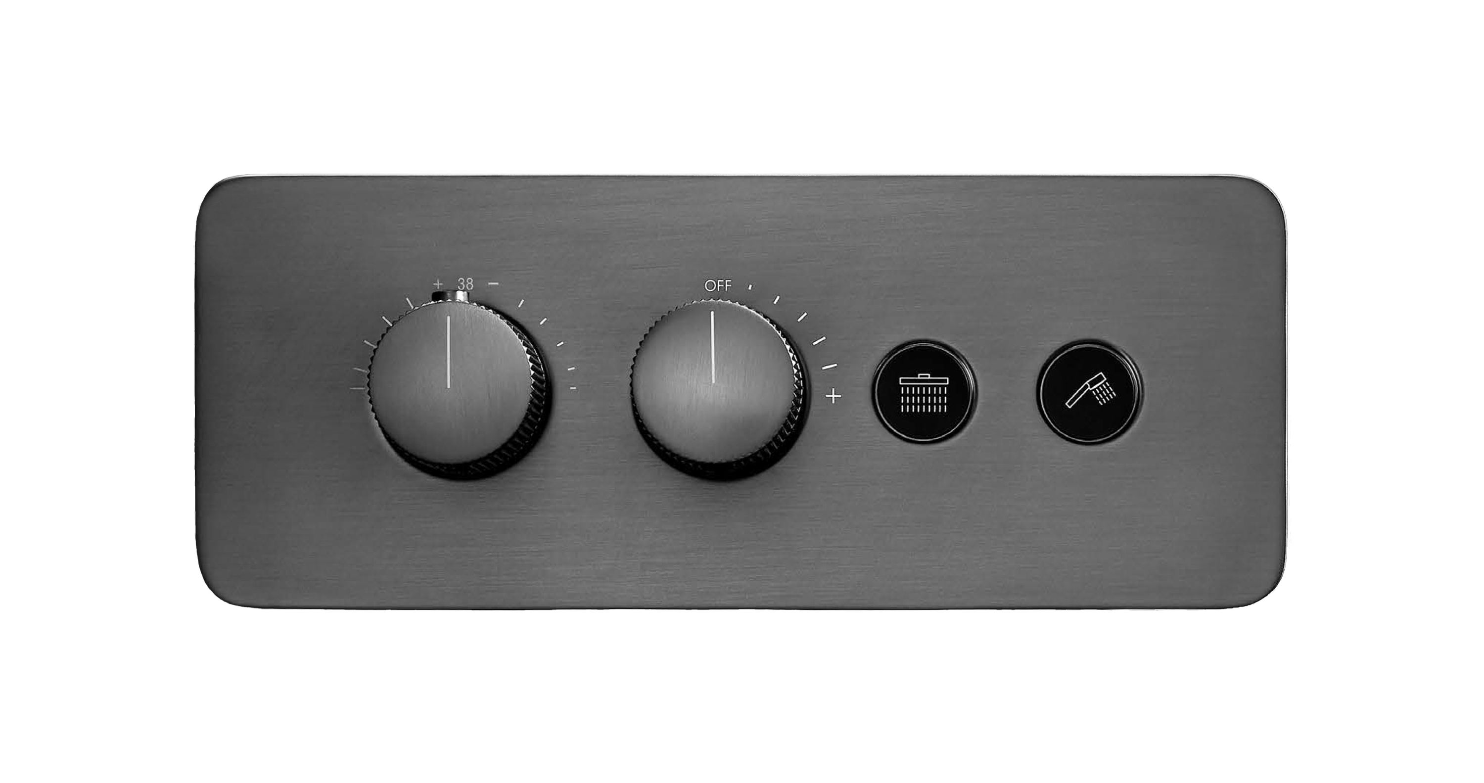 Bernstein Termostatyczna bateria prysznicowa podtynkowa NT7646 czarny mat