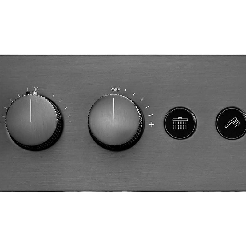 Bernstein Termostatyczna bateria prysznicowa podtynkowa NT7646 czarny mat