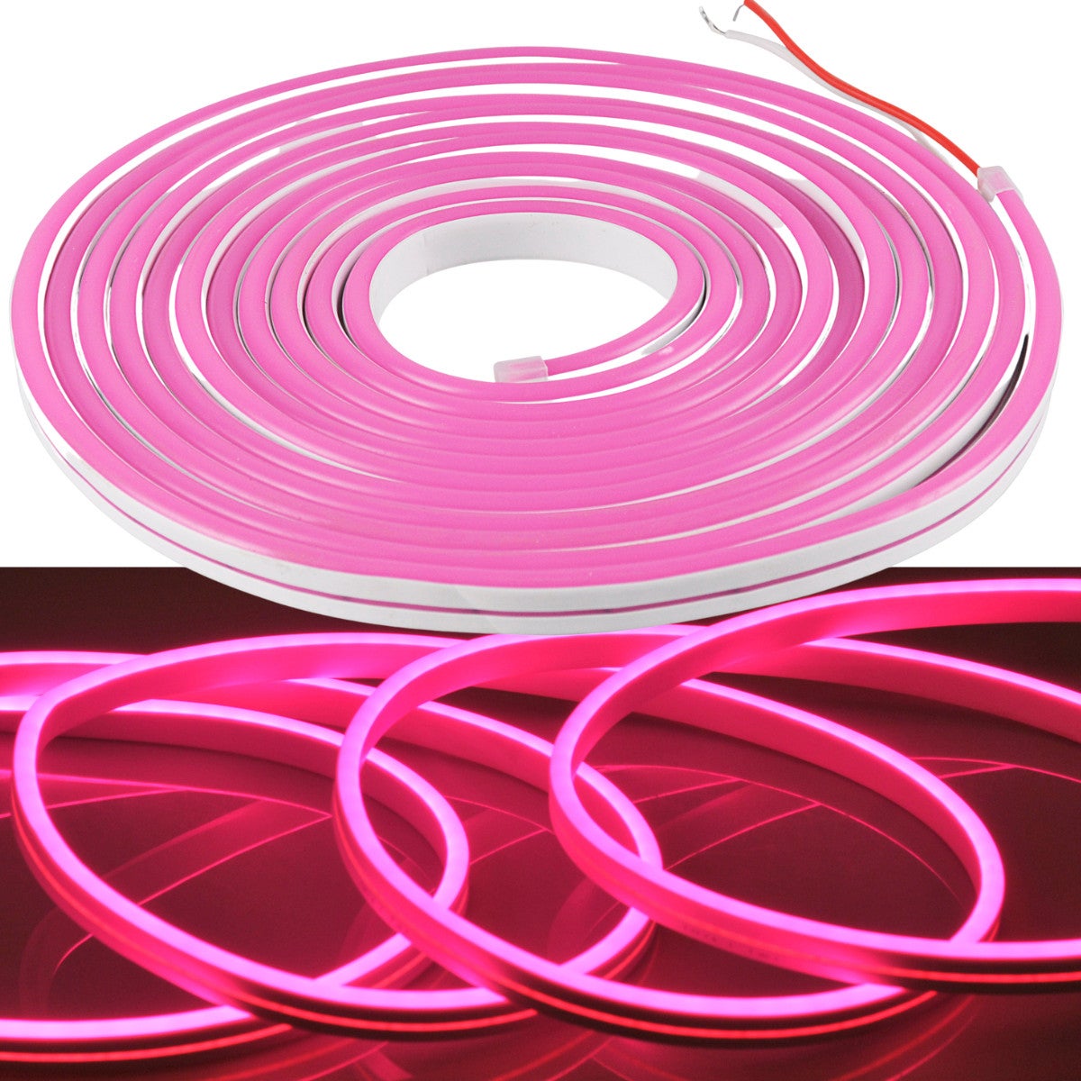Taśma LED NEON 24V 5m Różowy IP65 318053 Polux